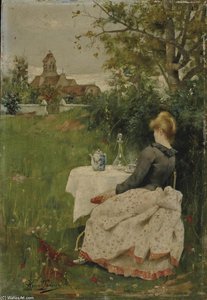 An Afternoon Coffee — Adrien Henri Tanoux