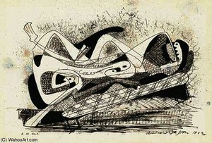 The Haunted Bed — André Masson
