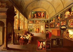 Interior Of A Picture Gallery — Frans Francken El Joven
