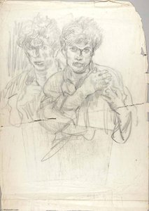 Portrait Of Two Men — William H. Johnson