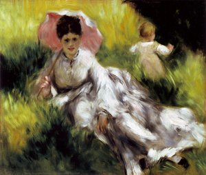 Woman With Parasol — Pierre-auguste Renoir