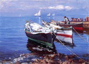 Italian Boats — Elin Kleopatra Danielson-gambogi, Impressionism