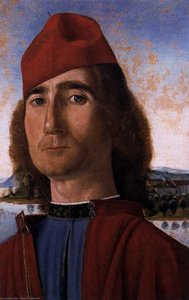 Portrait Of An Unknown Man With Red Beret — Виторе Карпачо, Early Renaissance Venetian