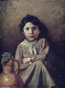 Girl With A Pitcher — Vasily Grigoryevich Perov