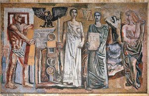 Justice Between The Law And The Force — Mario Sironi