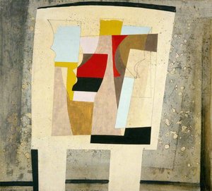14 March 1947 (still Life – Spotted Curtain) — Ben Nicholson Om