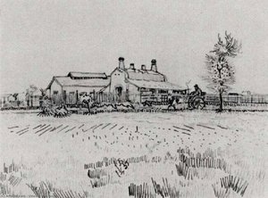 Field With Factory — Vincent Willem Van Gogh, Post-impressionism