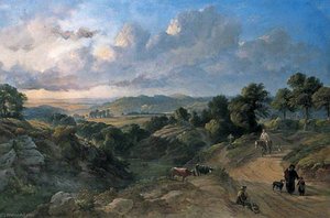 Near Sevenoaks – Evening — Charles Tattershall Dodd I, Realism