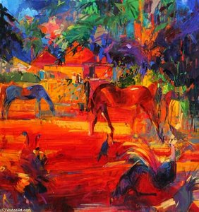 Tahiti Pastoral — Peter Graham Li, Impressionistic Realism