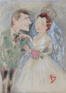 [Caricature of Princess Margaret of England