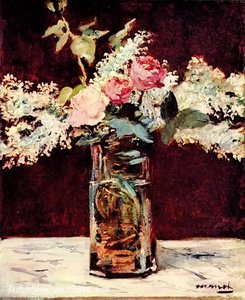 Lilac And Roses — Édouard Manet, Impressionism