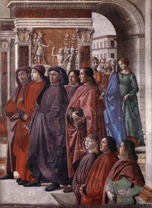 Angel Appearing To Zacharias (detail) (11) — Domenico Ghirlandaio