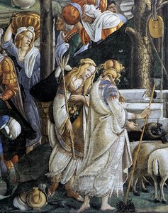 Sistinechapel - The Trials And Calling Of Moses (detail) — Sandro Botticelli, Early Renaissance