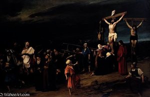 Christ On The Cross — Mihály Munkácsy