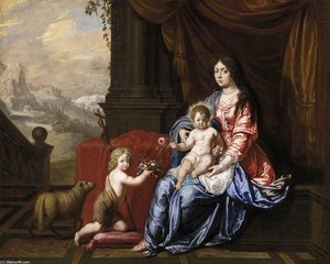 Virgin With Child And The Infant St John The Baptist