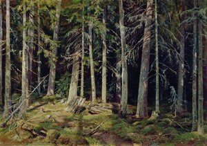 Forest. Mounds — Ivan Ivanovich Shishkin, Contemporary Realism