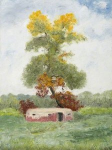 The Dying Aspen And The Old Pill Box, Bushey — Ernest Grant Longman