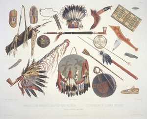 Indian Utensils And Arms - — Karl Bodmer