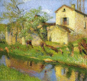 Maison Au Bord De Ruisseau — Henri Jean Guillaume Martin