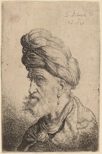 A Man With A Turban — Salomon De Koninck