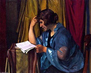 Joven Dama Leyendo