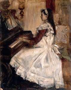 Portrait De Mademoiselle Audemar (piano) — Lesage Pierre Alexis
