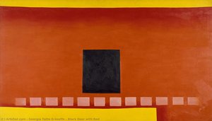 Puerta Negra Con Rojo — Georgia O'keeffe