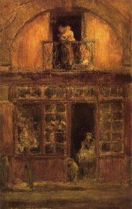A Shop With A Balcony — James Abbott Mcneill Whistler, Tonalist Aestheticism