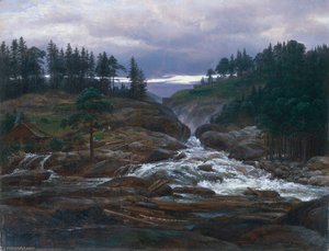 The Lower Falls Of The Labrofoss — Johan Christian Claussen Dahl