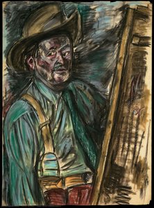 Man with suspenders
