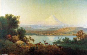 Mt. Hood Erupting — Thomas Hill