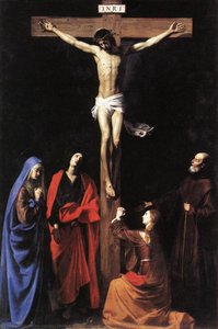 Christ on the Cross with the Virgin, Mary Magdalene, St. John and St. Francis of Paola