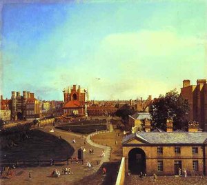 London - Whitehall And The Privy Garden From Richmond House — Canaletto