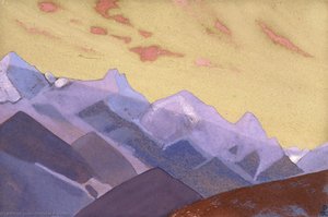 Mountain Range. Approach To Everest — Nicholas Roerich, Symbolism