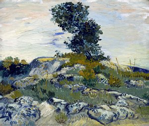 The Rocks With Oak Tree — Vincent Willem Van Gogh