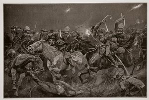 The Night Charge Of The 19th Hussars Near Lydenberg — Richard Caton Woodville