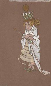White Queen (costume Design For Alice In Wonderland) 1915 — William Penhallow Henderson