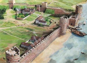 Artist's Impression Of The Tower Of London Site, C.ad400 — Ivan Lapper