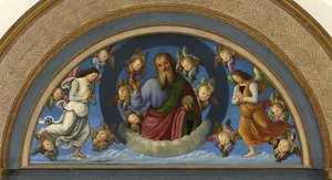 The Eternal Father Between Two Angels (detail Of The Ascension Of Christ) — Vannucci Pietro (le Perugin), Renaissance