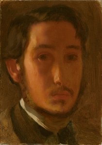 Autorretrato Con Cuello Blanco — Hilaire-germain-edgar Degas, Impresionismo