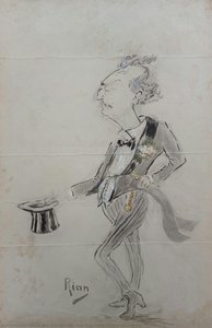 [josé Gomes Pinheiro Machado Caricature] — ナイール・デ・テッフェ・フォン・フーンホルツ, Contemporary Realism