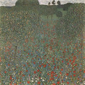 Mohnfeld — Gustav Klimt, Art Nouveau