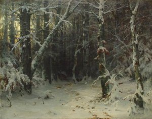 Winter Forest — Ivan Ivanovich Shishkin, Realism