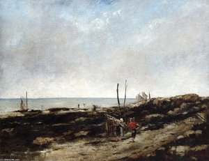 Fischen — Gustave Courbet, Realist Painting
