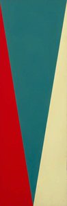 Blue Curve, Yellow Circle (polyptych, Panel 5 Of 6) — Susan Allen