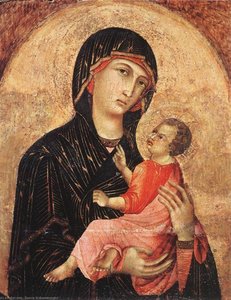 Madonna Mit Kind (nr. 593) — Duccio Di Buoninsegna, Sienesische Gotik