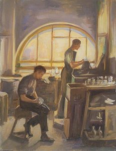 Whitefriars Glass Works, Glass Engraving Or Stoppering — Edgar Seligman