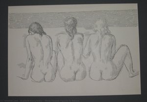 Three Female Figures In Nature — Hryhorii Havrylenko