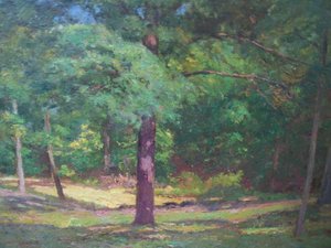 Woodland Scene (forest Interior) — Theodore Clement Steele