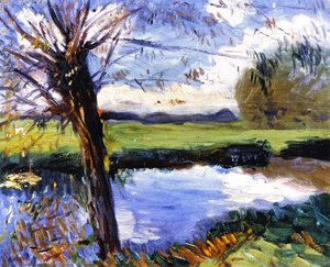 River Bank, Near Oxford — John Singer Sargent